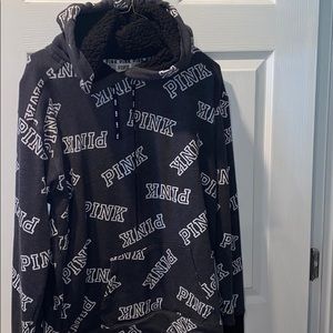 Oversized Sherpa PINK HOODIE